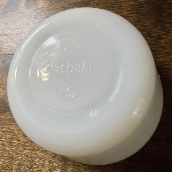 Vintage Set of 3 Glasbake Custard Cups Milk Glass Pudding Créme Brulet Ice Cream - Picture 6 of 9